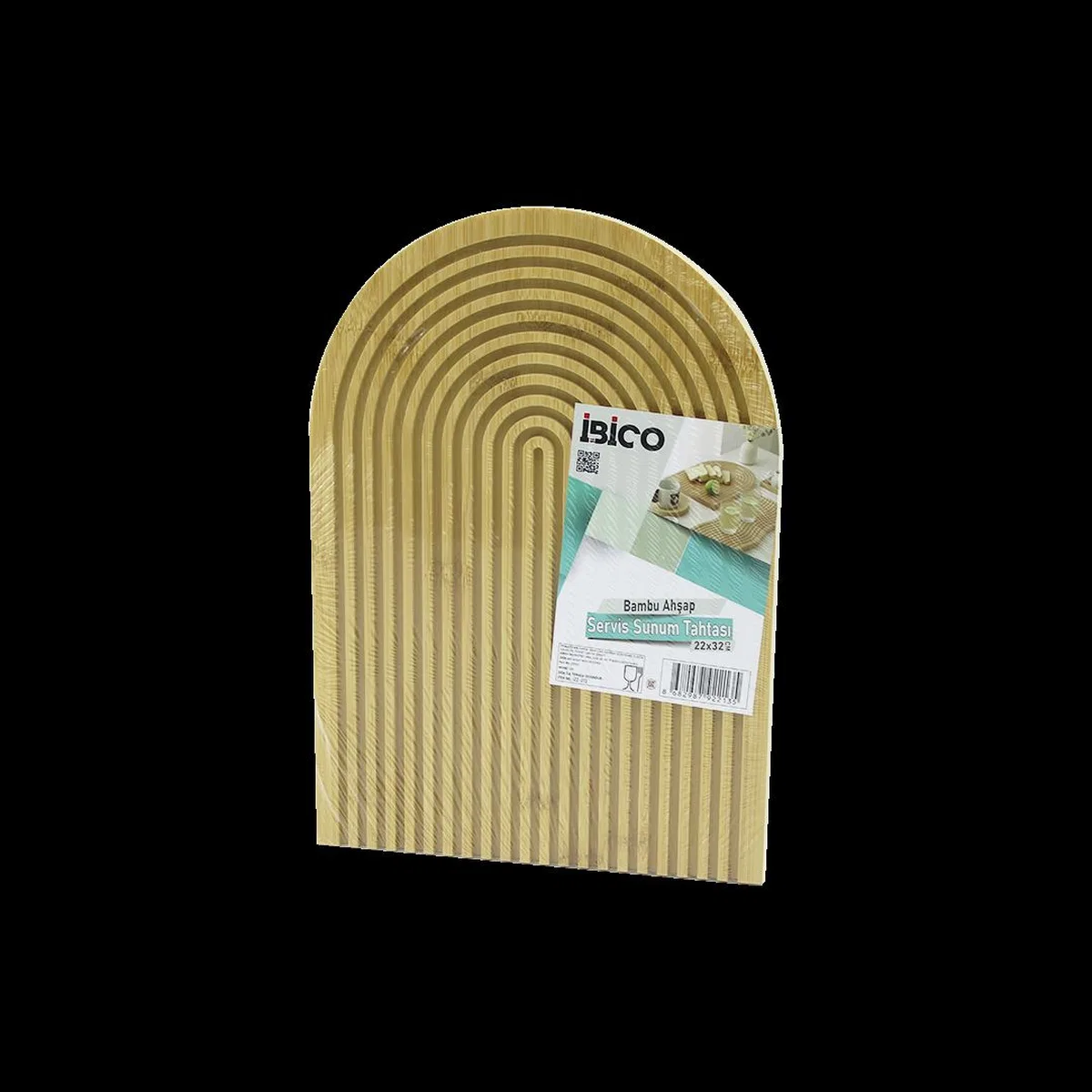 Bambu Servis Tepsisi Sunum Tahtası 22x32 cm (Çift Taraflı) görsel 2